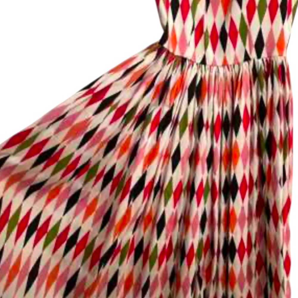 Pinup Couture Harlequin Geometric Patterned Dress - Picture 8 of 14